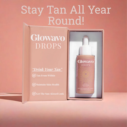 Glowavo Tanning Drops - Achieve a natural, sun-kissed glow with this easy-to-use liquid tanner.